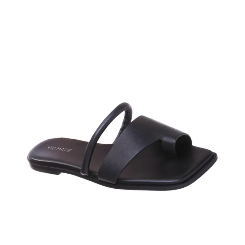 Vic Matie Flip Flops Women's Black-2