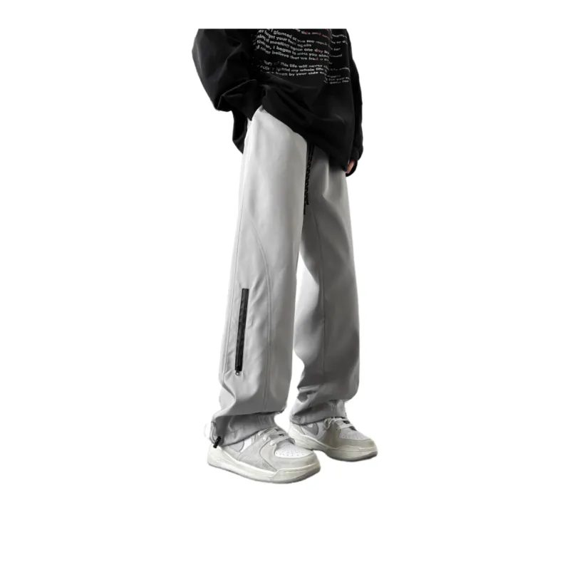 PAINT STAIN Casual Pants Unisex Black-9