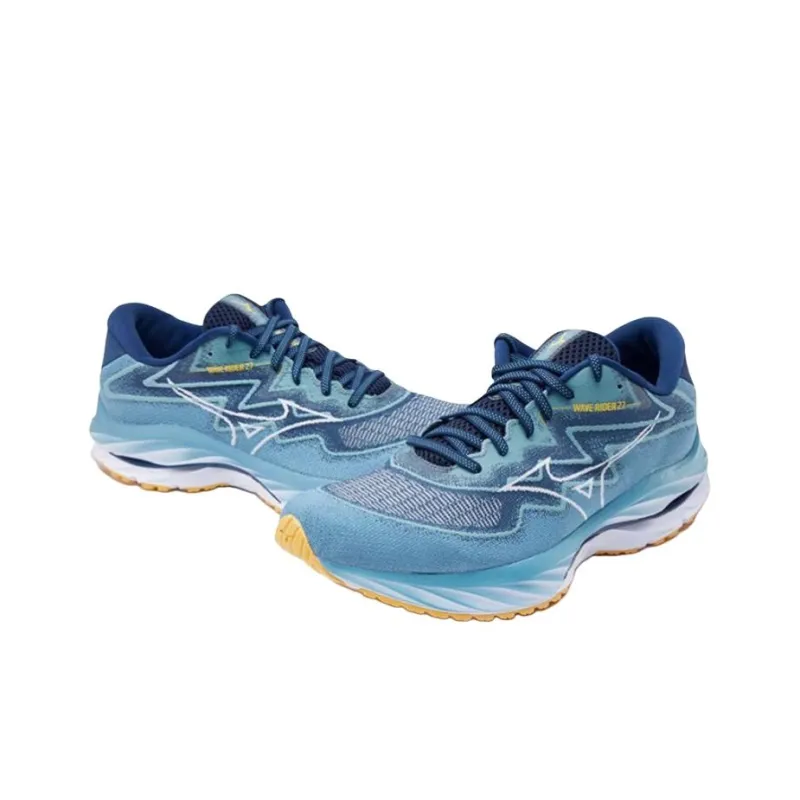 Mizuno Wave Rider 27 Shock Absorbing Bounce LowTop 'Blue'-2