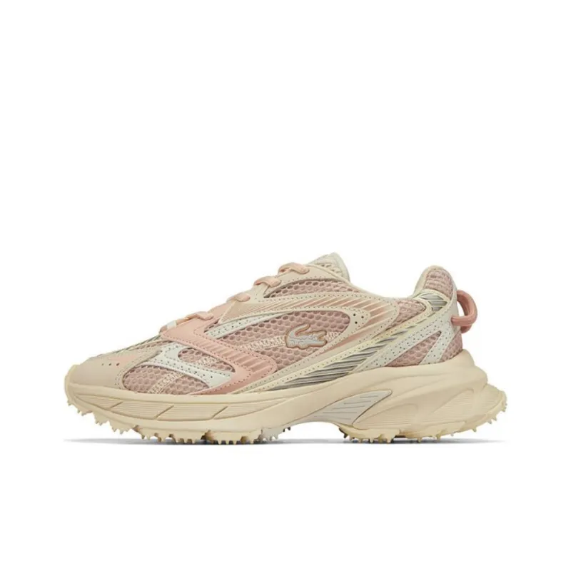 LACOSTE L003 Low Top Casual Shoes Women's Beige Pink-0