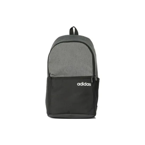 Adidas Polyester Backpack Regular Unisex Gray Black