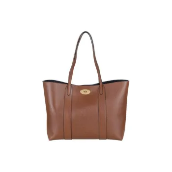 Mulberry Bayswater Pailen Fiber Tote Bag Shopping Bag Handbag Shoulder Bag Women's Oak