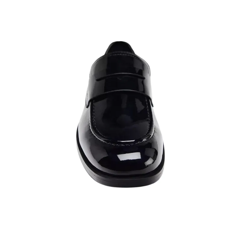 ZARA New Year Loafers 2.5cm Women's Black-4