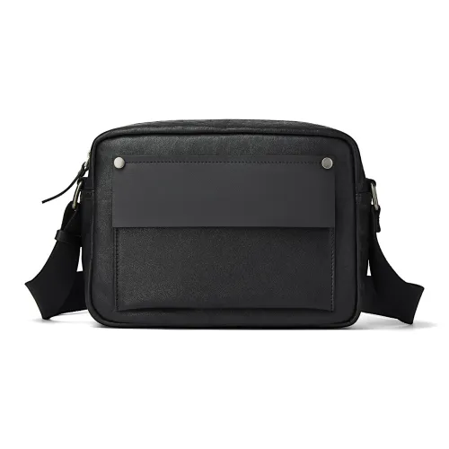 ROBERTA DI CAMERINO Cow Leather Crossbody Bag Shoulder Bag Regular Men's Black