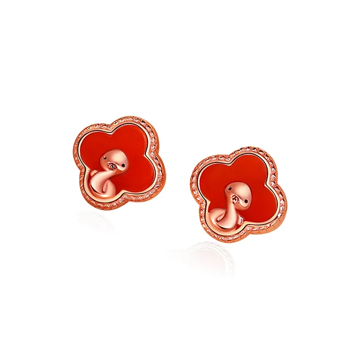 Chongqing Gold Store S925 Silver Stud Earrings Unisex-0