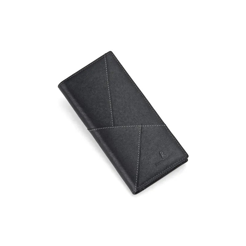 ROBERTA DI CAMERINO Cow Leather Wallet Large Size Men's Black-4