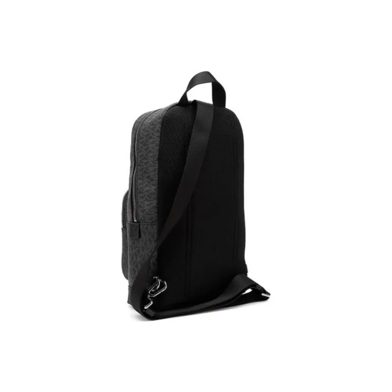 MICHAEL KORS MK Cooper Artificial Leather Commuter Bag Crossbody Sling Bag Men's Black-1