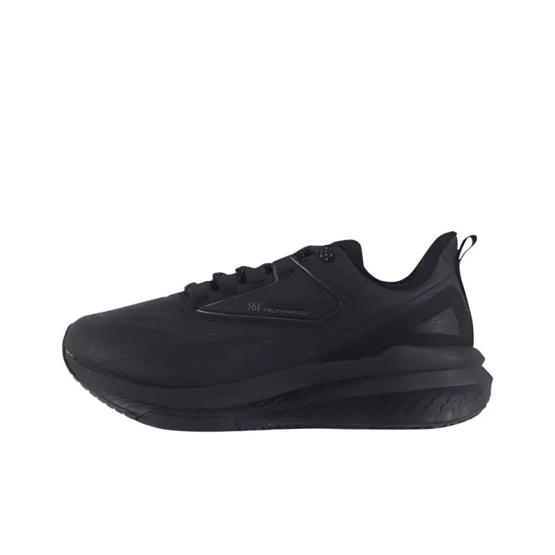 361° Anti Slip Wear Resistant Low Top Running Shoes Women's Black Gray Color-0