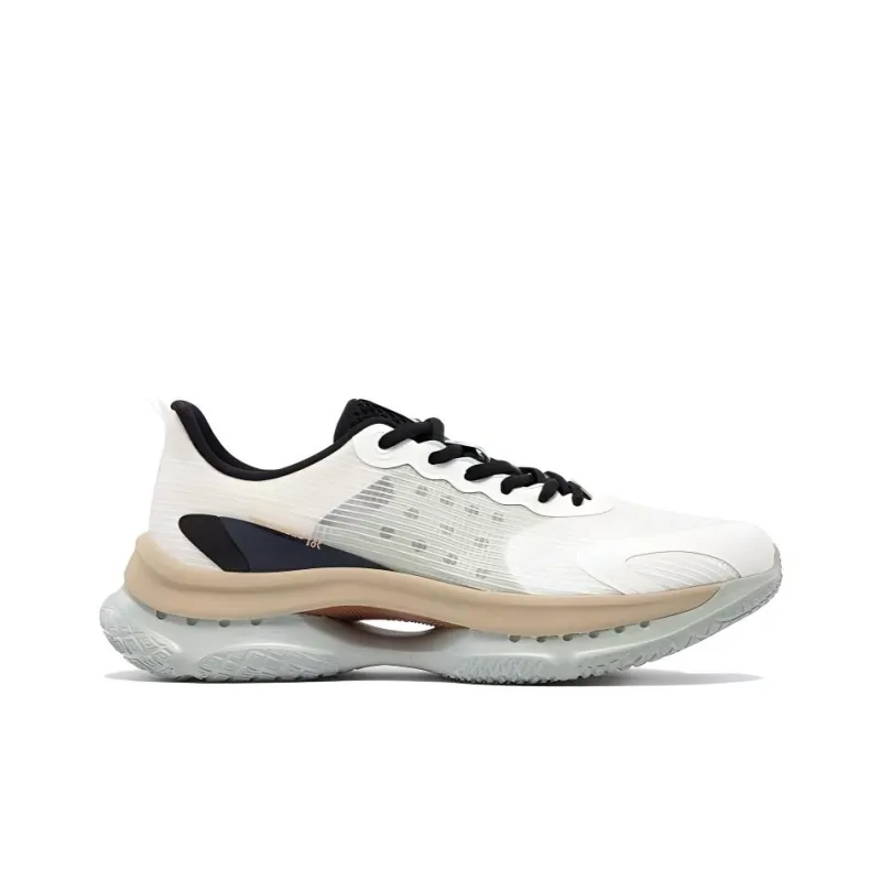 361° Breathable Low Top Running Shoes Men's White Light Green-1