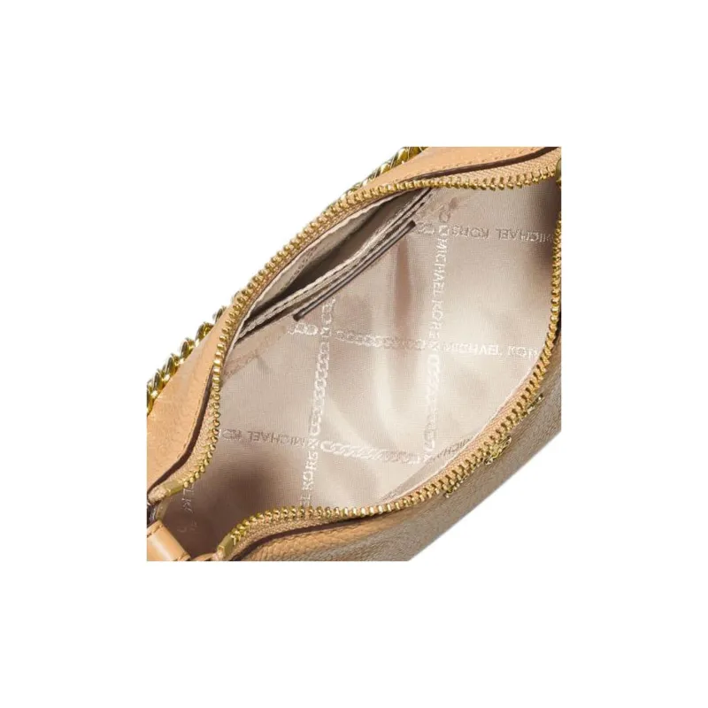 MICHAEL KORS Jet Set Charm Leather One Shoulder Handbags Small Size Women's Light Peanut-2