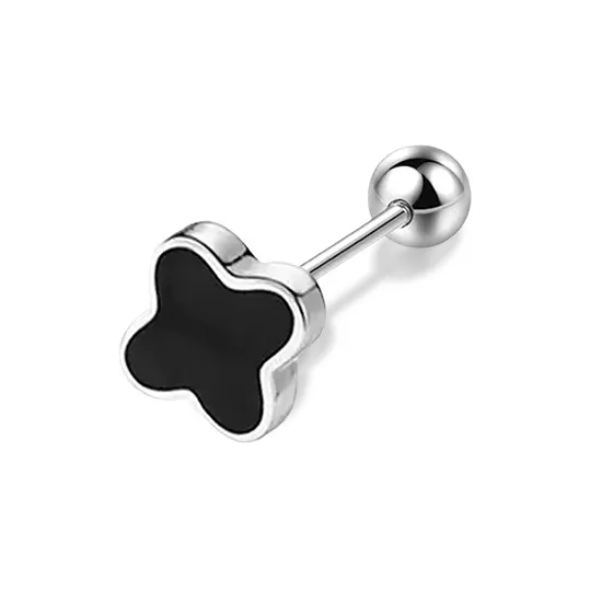 KIVA Sterling Silver Stud Earrings Unisex-0