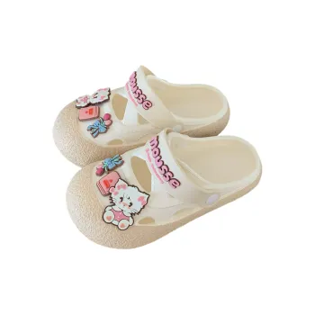 SHIGUDE x MIKKO ILLUSTRATIONS Slippers Women's, White Apricot