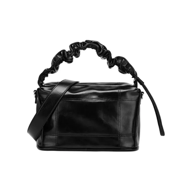 FAIRWHALE PU One Shoulder Handbag Women's Black-3