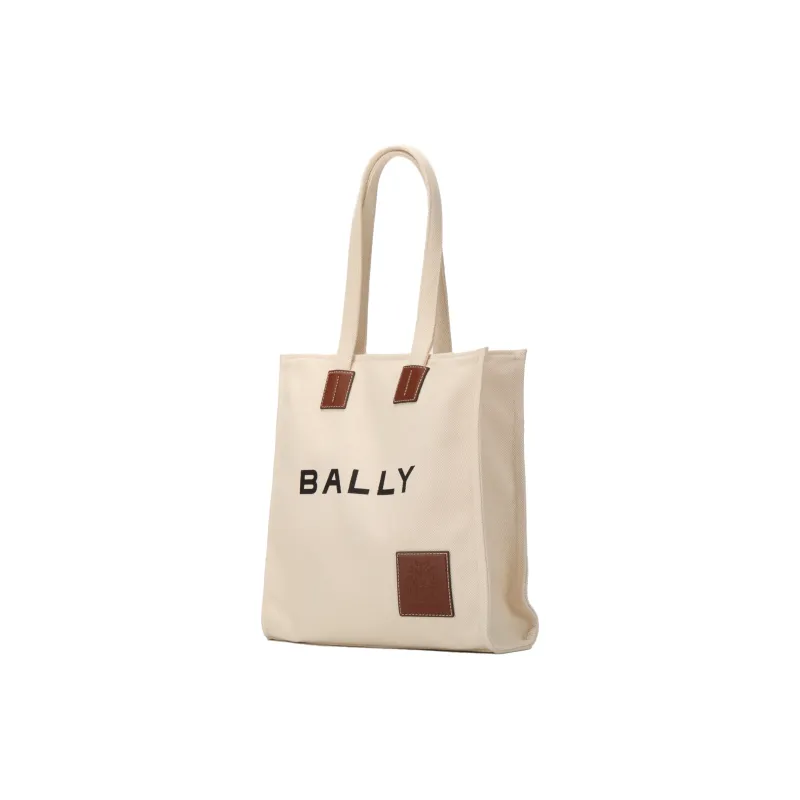 BALLY Canvas Canvas Bag One Shoulder Handbag Regular Women's White-3