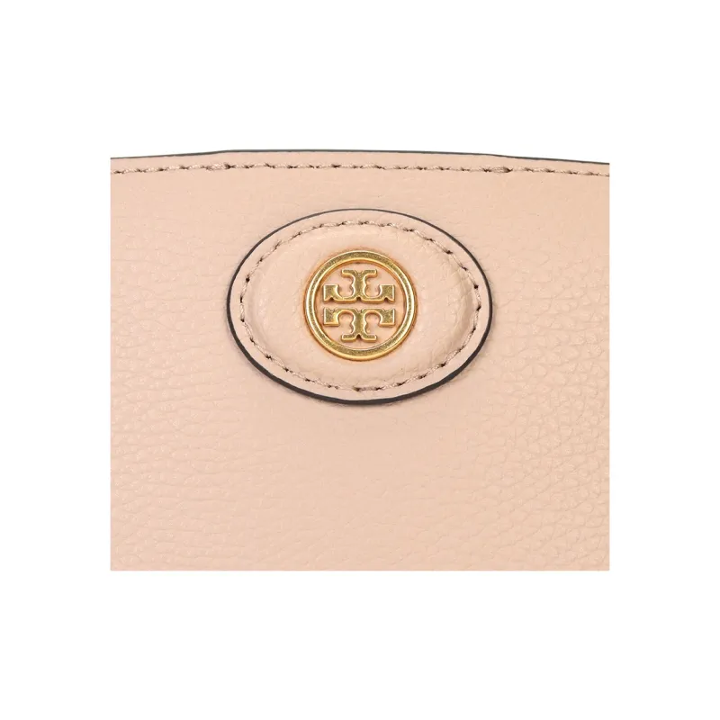 TORY BURCH Robinson Litchi Grain Leather Shoulder Bag Crossbody Bag Handbag Small Size Women's Pink-4