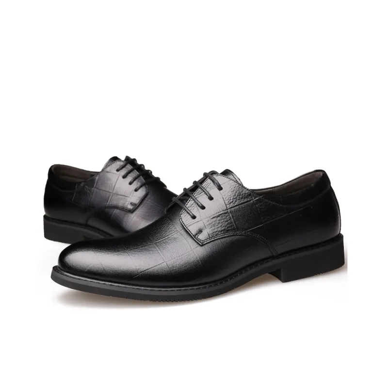 Bindu Dress Shoes Men Low Top Black/Brown-4