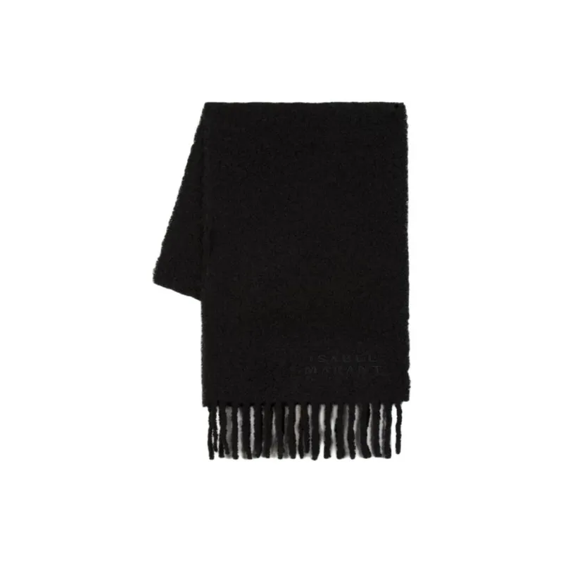 ISABEL MARANT ETOILE Fouzy Logo Embroidered Scarf-1
