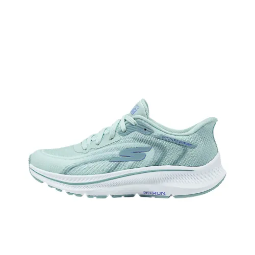 Skechers WOMEN'S GO Series Cushioning Anti Slip And Wear Resistant Low Top Running Shoes Women's Light Blue