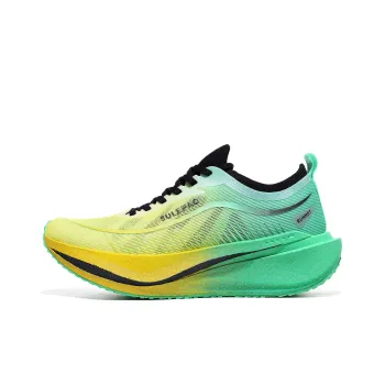 Speed Joy Run Cushioning Anti Slip And Wear Resistant Low Top Carbon Plate Marathon Running Shoes Men's Green Yellow