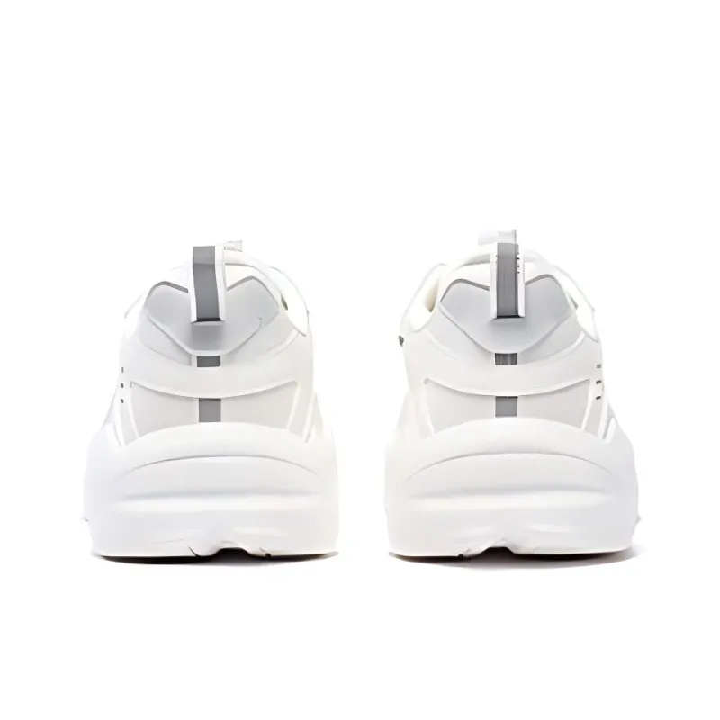 361° Anti Slip Wear Resistant Low Top Chunky Sneakers Women's White Gray-2