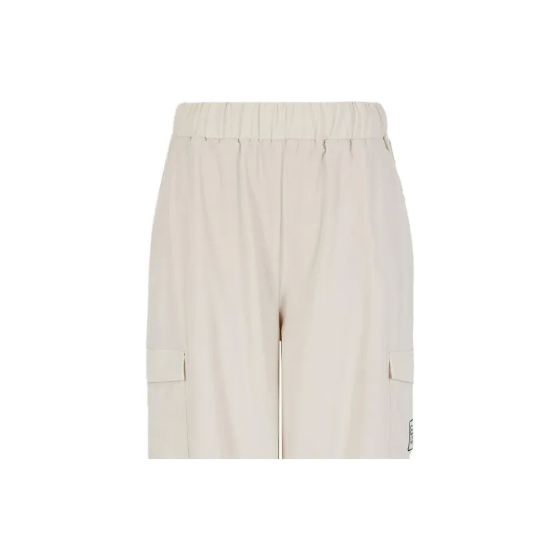 EMPORIO ARMANI EA7 FW24 Cargo Pants Women's Ecru-2