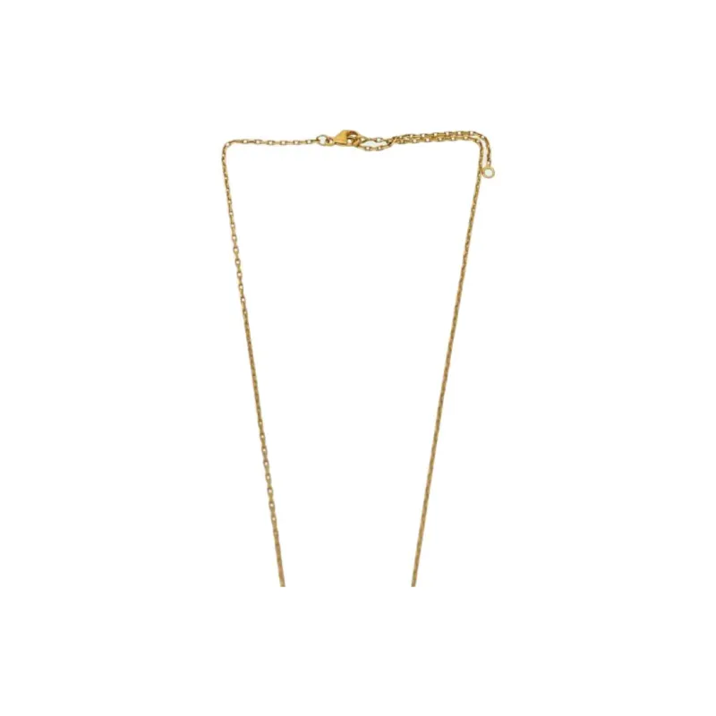 HERMES Electroplated, Leather Necklaces Women's Gold-2