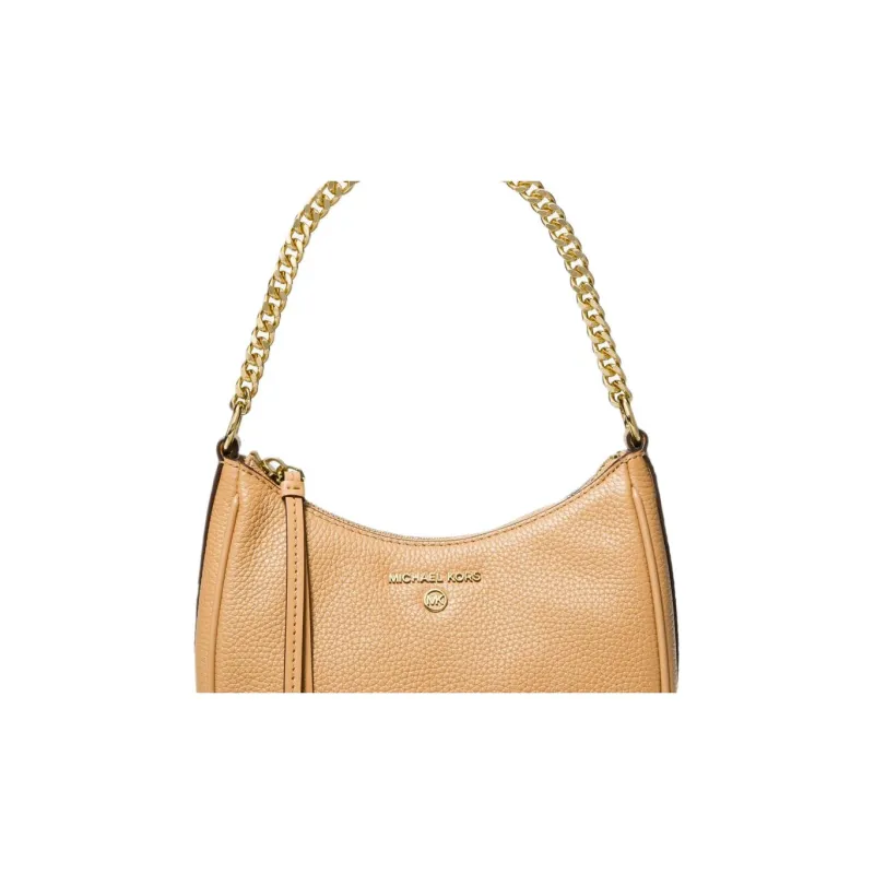 MICHAEL KORS Jet Set Charm Leather One Shoulder Handbags Small Size Women's Light Peanut-3