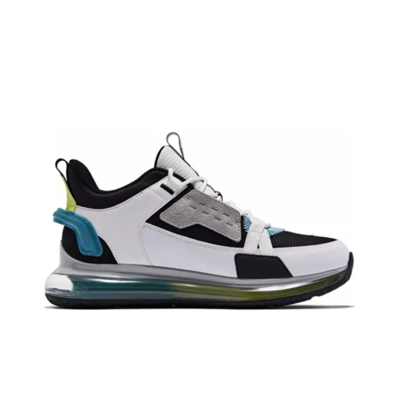 QIAODAN Cute Pet 1.0 Anti-Slip Wear-Resistant Low-Top Sports Casual Shoes Men's Black White Blue-1