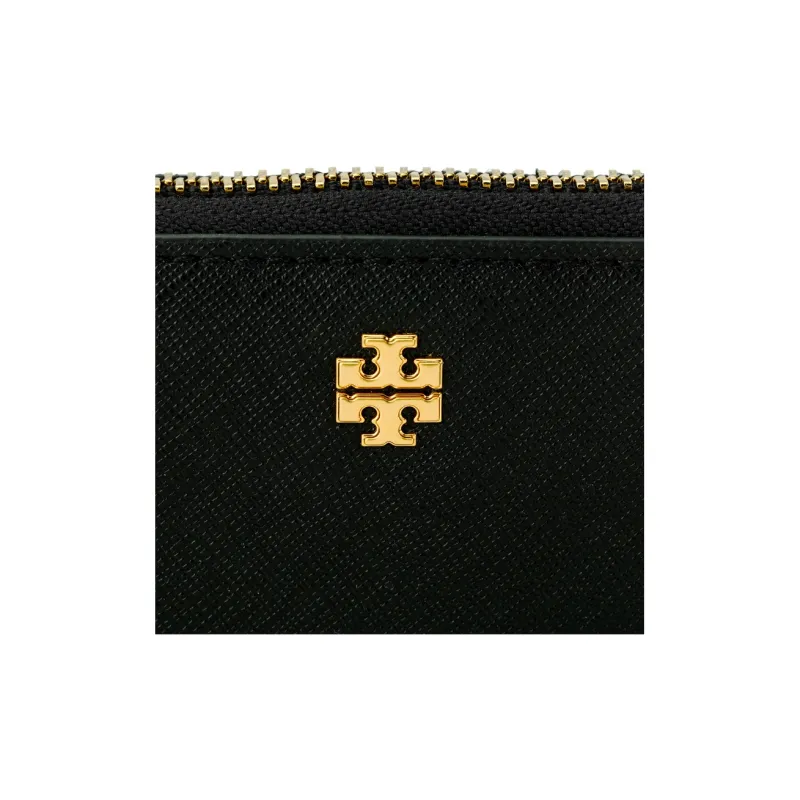 TORY BURCH Leather Wallet Mini Women's Black-4
