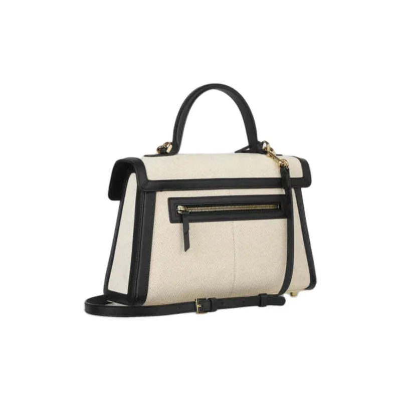 CAFUNE Cotton Canvas Shoulder Bag Crossbody Bag Handbag Women's Beige-1