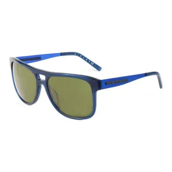 XISILI Acetate Square Sunglasses Men's Blue