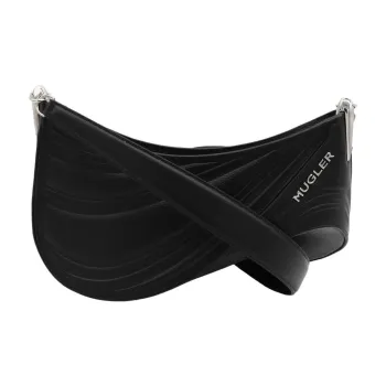 Mugler Polyamide Shoulder Bag Women's Black
