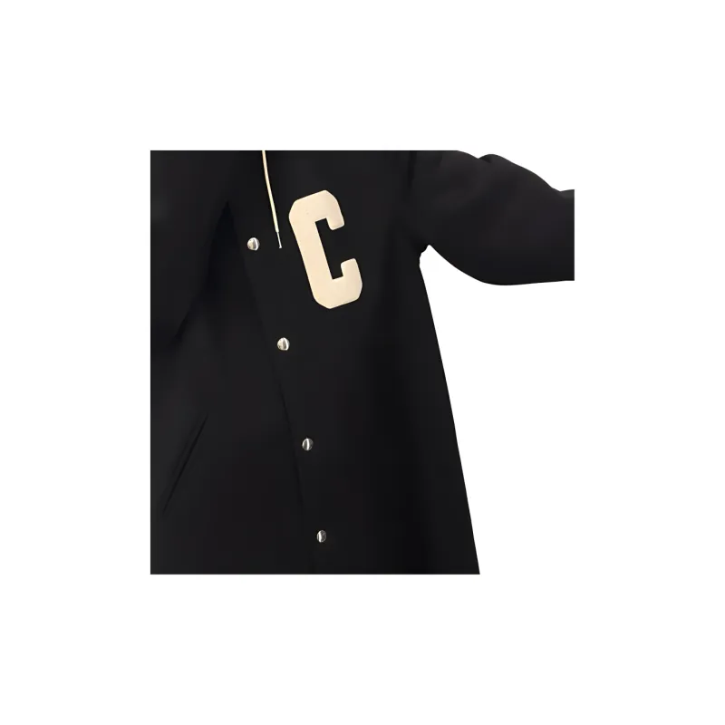 CELINE College Long Parka In Double-face Wool-2