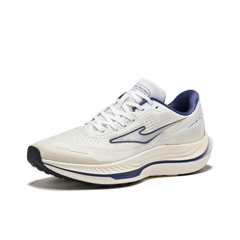 Erke Cushioning Lightweight Rebound Low Top Casual Running Shoes Men's Erke White Midnight Blue-2