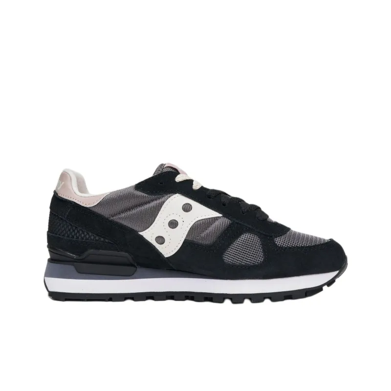 Saucony Shadow Original Anti-Slip And Wear-Resistant Breathable Low-Top Casual Shoes Women's Black Gray Color-1