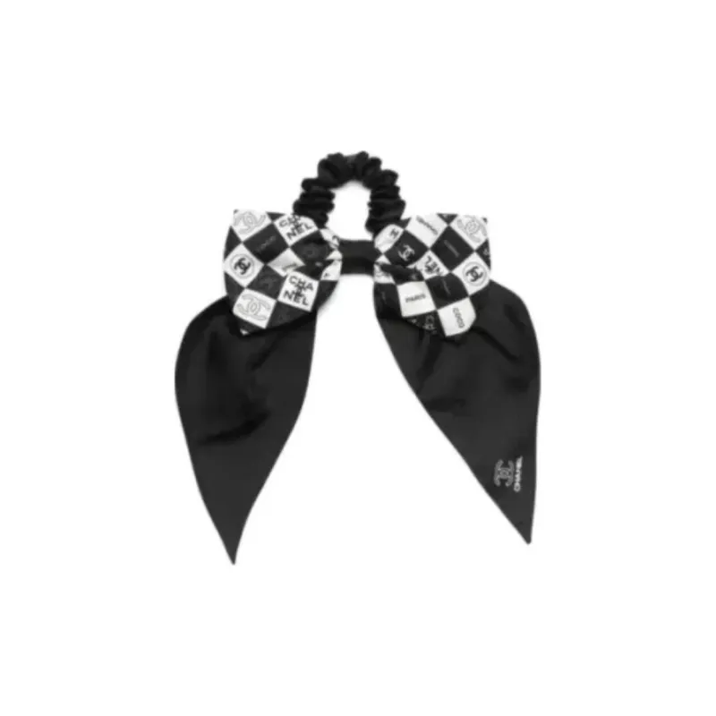 CHANEL   Hair Ties Unisex Black-0