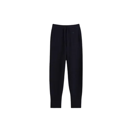 TOTEME SS25 Knitted Sports Pants Women's Marine Blue