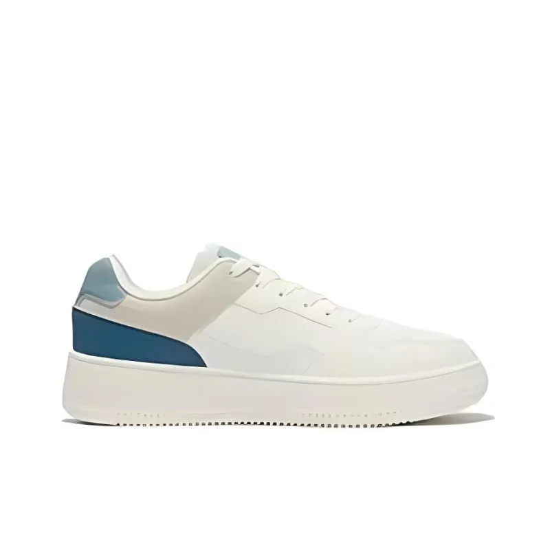 361° Abrasion Resistant Height Increasing Low Top Skateboard Shoes Men's Feather White/Original Blue-1