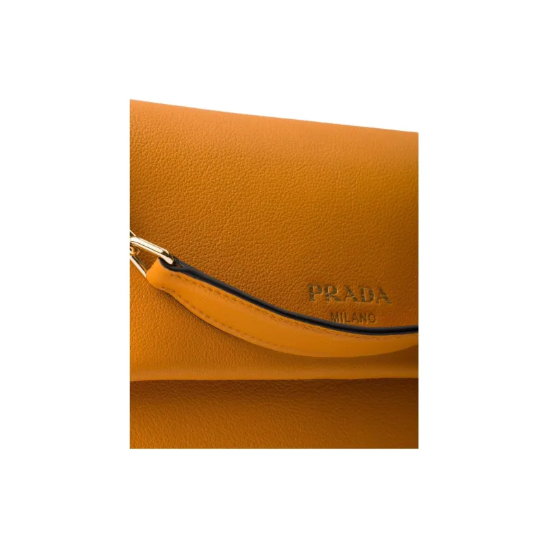 PRADA Calfskin Crossbody Bag, Shoulder Bag Medium Size Women's Amber-3
