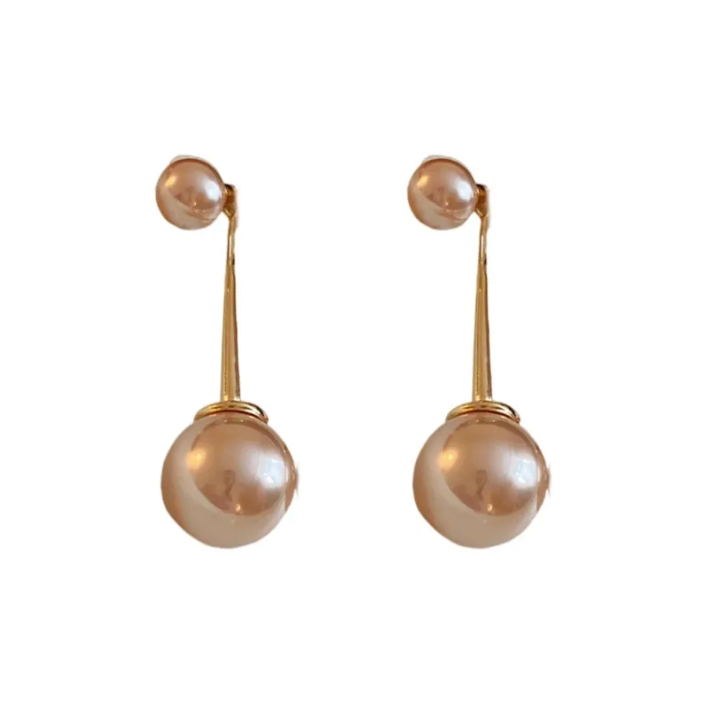 Drejew Copper, Faux Pearl Stud Earrings Women's-0
