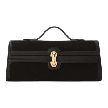 SAVETTE Calfskin Handbag Women's Black
