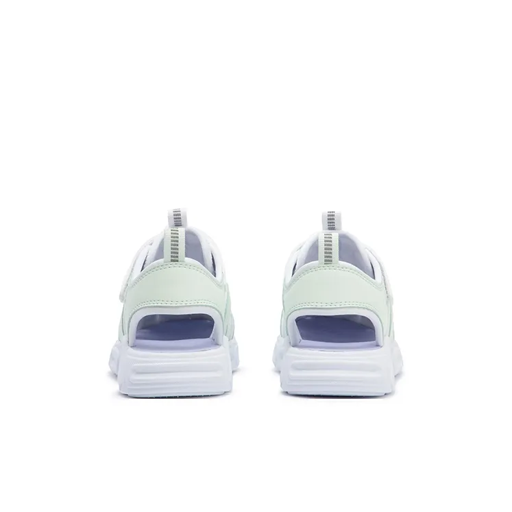 XTEP Slip Resistant Breathable Low Top Children's Sandals Special Step White Light Fruit Green Kids'-2