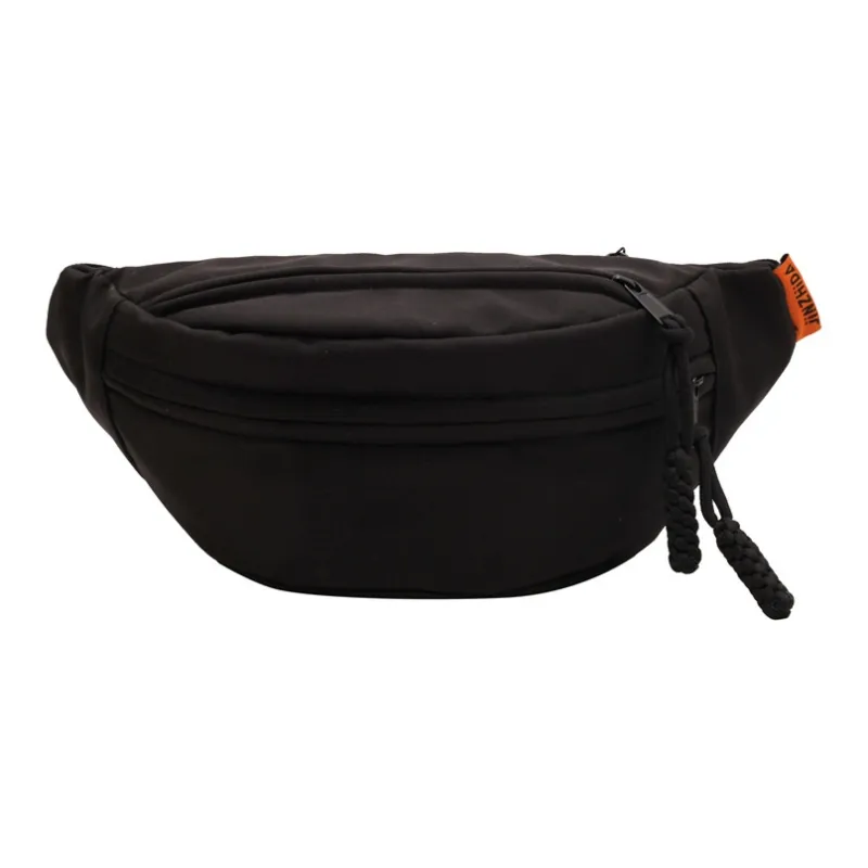 Techson Nylon Fabric Sling Bag Regular Unisex Black/White-7