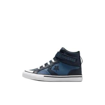 Converse Anti Slip Wear Resistant High Top Kids' Skateboarding Shoes Marine Blue Children Aged 3 7 Years Old