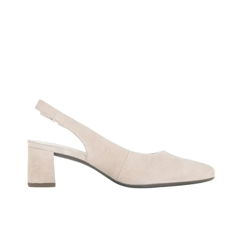 Gabor Comfort Chunky Heel High Heels 5.5cm Women's Beige-1