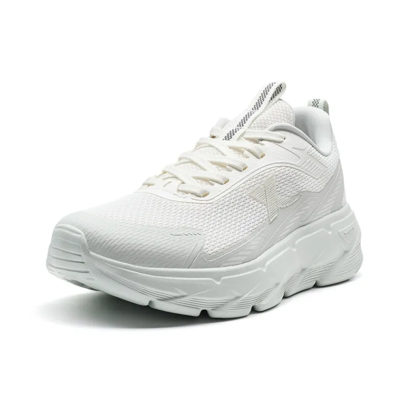 XTEP Cushioned Breathable Slip-Resistant Low-Top Casual Running Shoes Women's Sail White Truffle Gray-2