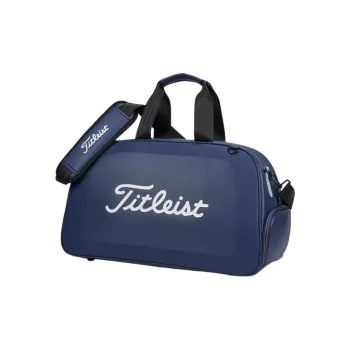 TITLEIST Polyurethane Boston Bag Handbags Unisex Dark Blue