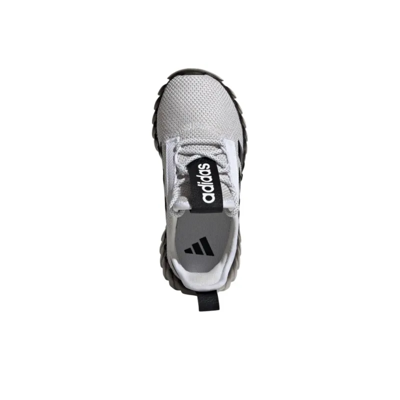 Adidas Kaptir Flow Anti Slip Wear Resistant Low Top Kids Lifestyle Shoes White/Black Teenagers-3