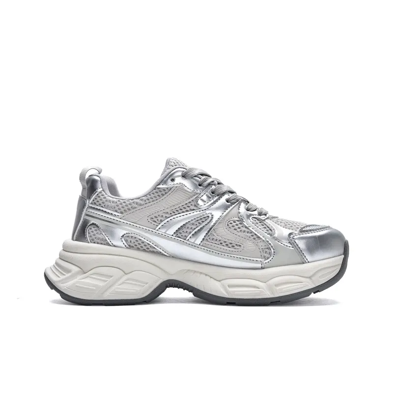 MISTERY Breathable Lightweight Low-Top Chunky Sneakers Women's-1