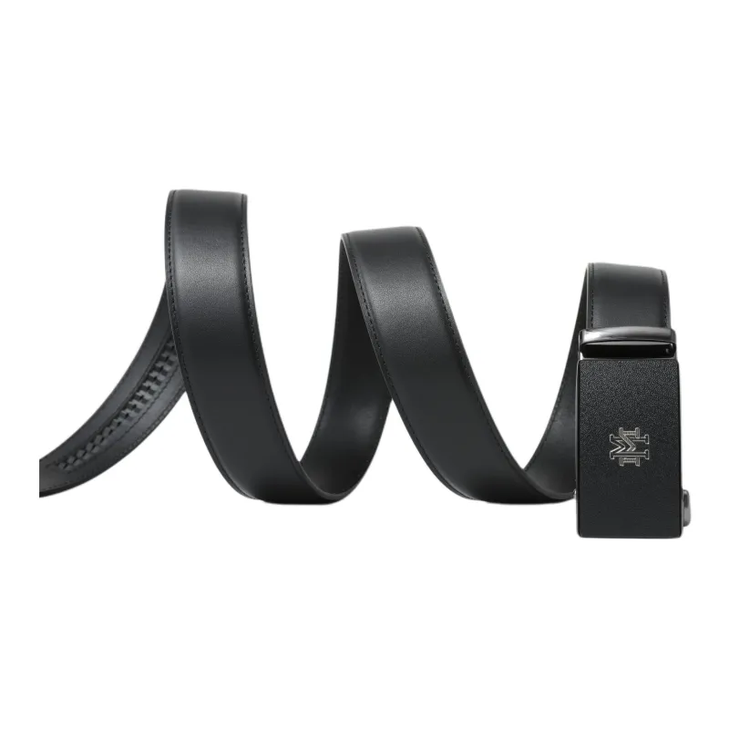 FION Mountain And Sea Journey Series Top Grain Cow Leather Leather Belts Men's 3.5cm-9